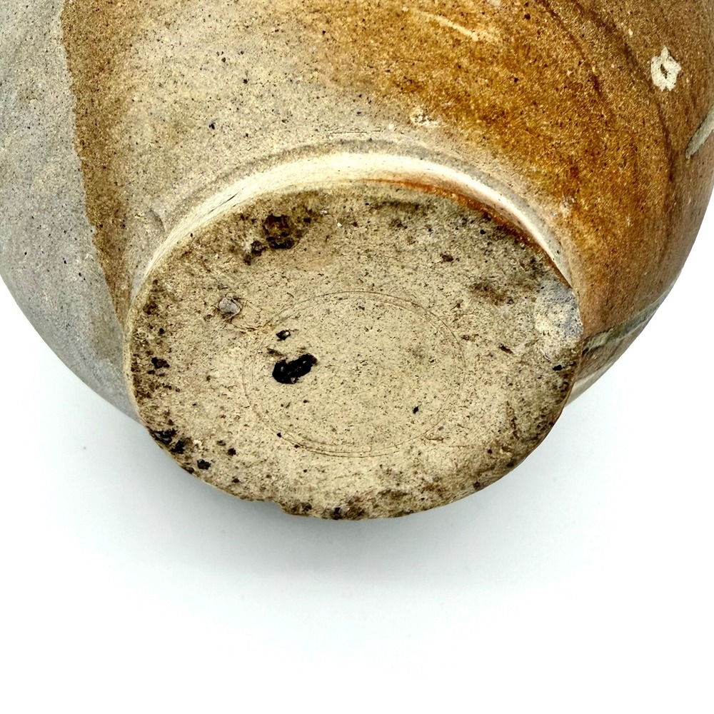 Reproduction Chinese Lug Jar Stoneware Wabi Sabi Green Crackle Glaze - Picture 6 of 14
